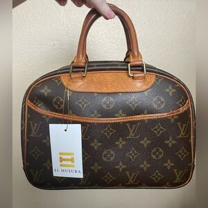 💎Louis Vuitton Trouville Hand Bag Brown Monogram